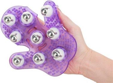 Roller Balls Massager Purple Massage Glove